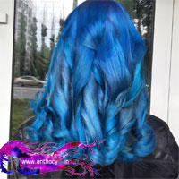 Пример использования Краска Антоцианин Океанский синий Pepamint Blue B03