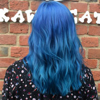 Пример использования Краска Антоцианин Океанский синий Pepamint Blue B03